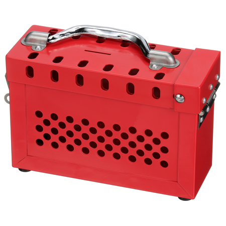 Panduit Group Lockout Box, Steel, Red PSL-GLBN